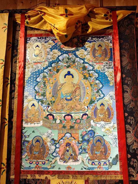 Tibetan Thangka of Shakyamuni