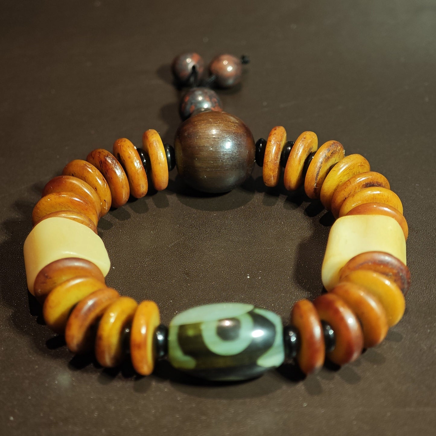 Yak Bone Disc Bracelet
