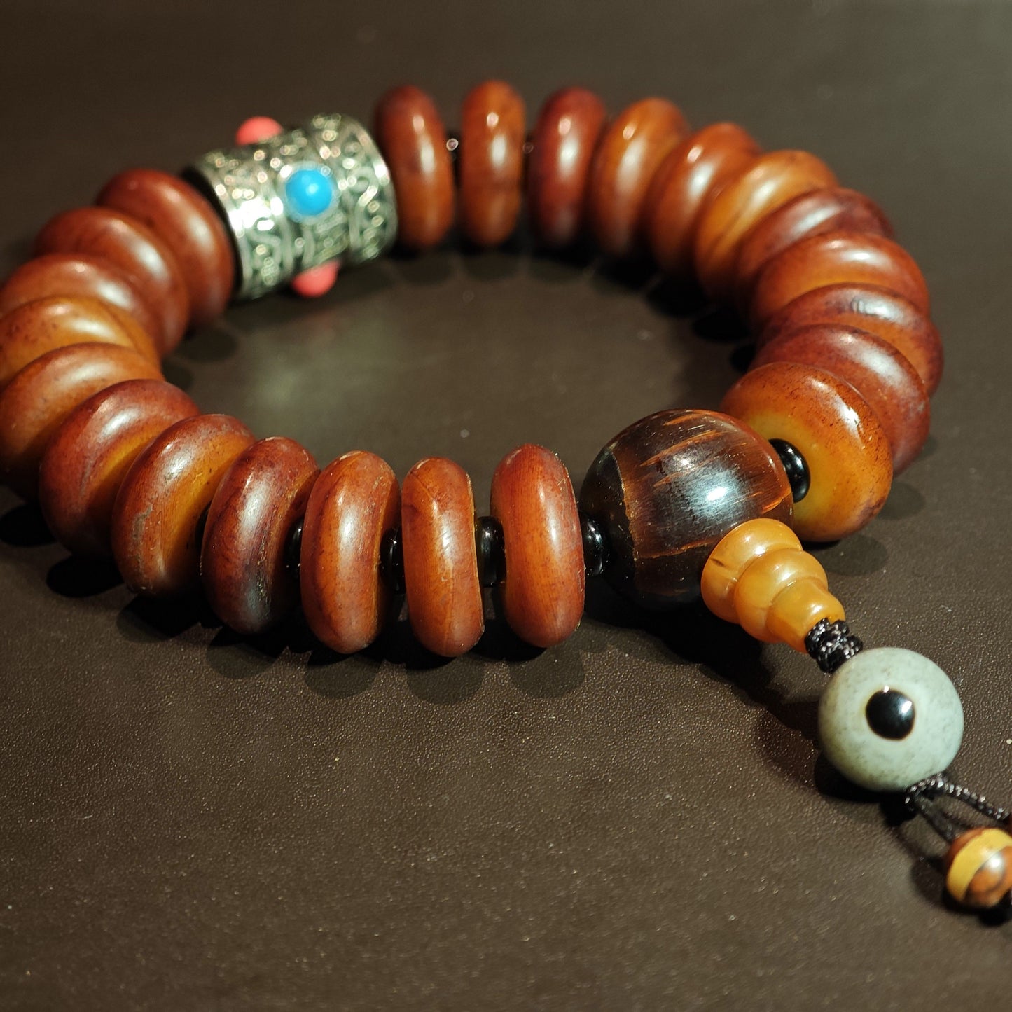 Yak Bone Disc Bracelet