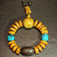 Tibetan Yak Bone Bracelet with Dzi Bead