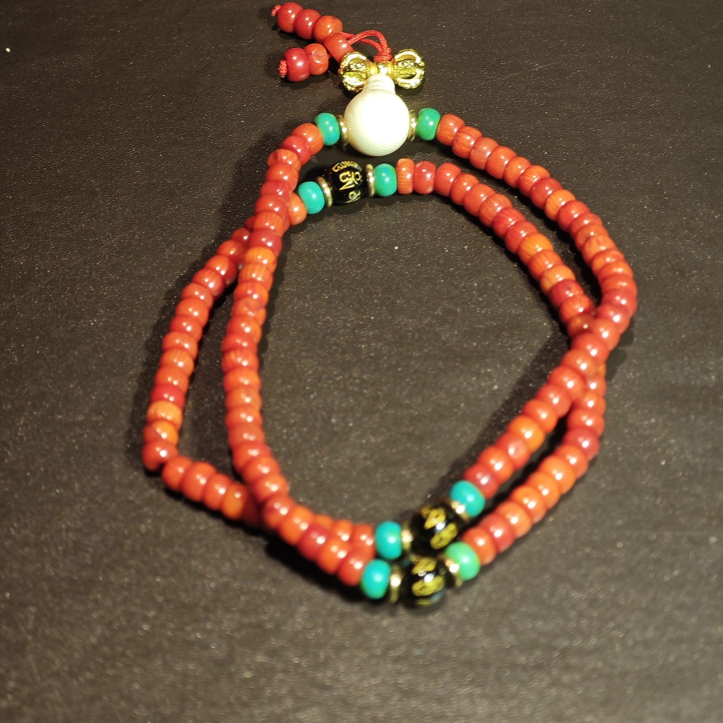 Orange Bodhi Mala